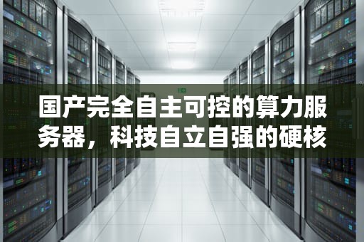 国产完全自主可控的算力服务器，科技自立自强的硬核力量