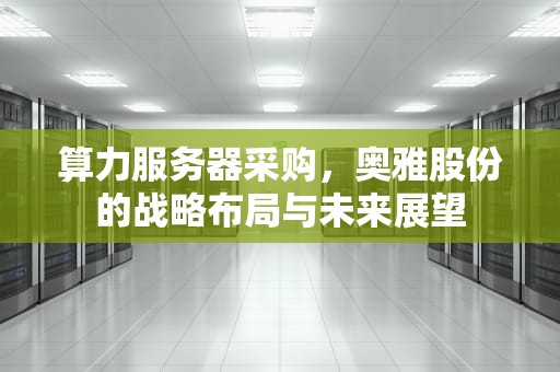 算力服务器采购，奥雅股份的战略布局与未来展望