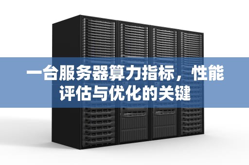 一台服务器算力指标，性能评估与优化的关键