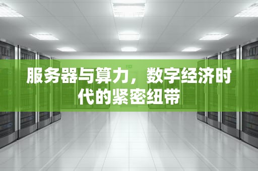 服务器与算力，数字经济时代的紧密纽带