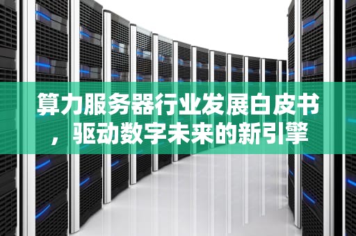 算力服务器行业发展白皮书，驱动数字未来的新引擎