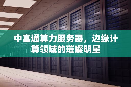 中富通算力服务器，边缘计算领域的璀璨明星
