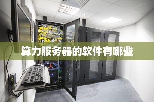 算力服务器的软件有哪些