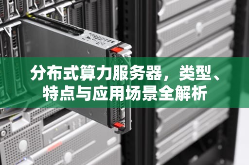 分布式算力服务器，类型、特点与应用场景全解析