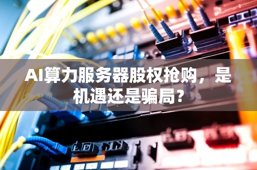 AI算力服务器股权抢购，是机遇还是骗局？