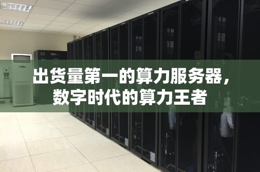 出货量第一的算力服务器，数字时代的算力王者