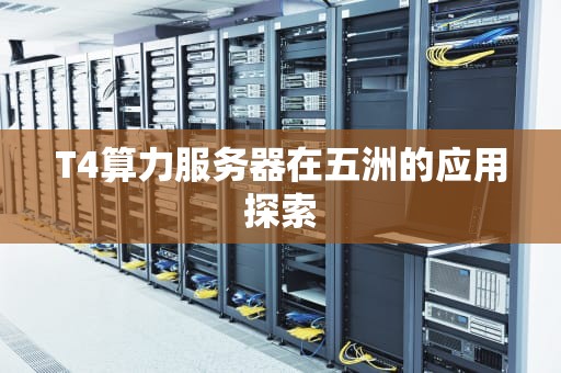 T4算力服务器在五洲的应用探索