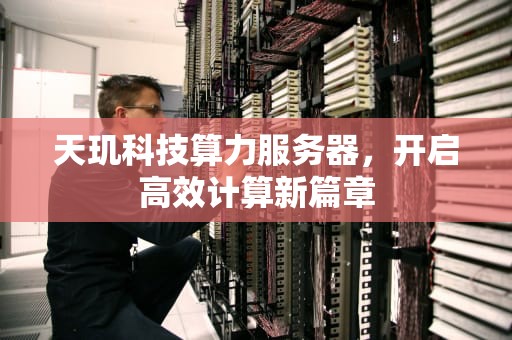 天玑科技算力服务器，开启高效计算新篇章
