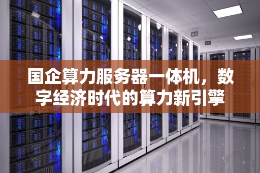国企算力服务器一体机，数字经济时代的算力新引擎