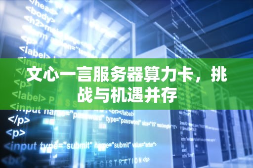 文心一言服务器算力卡，挑战与机遇并存