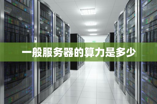 一般服务器的算力是多少