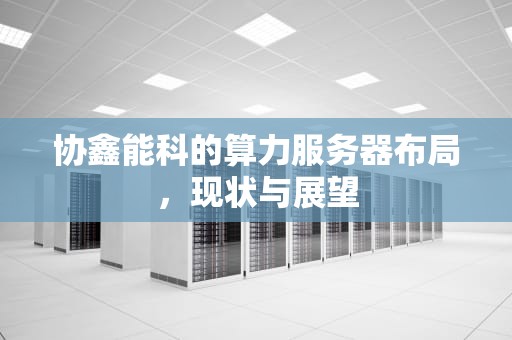 协鑫能科的算力服务器布局，现状与展望