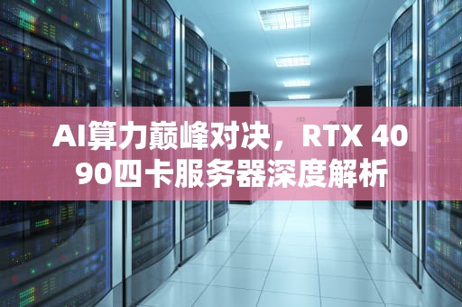 AI算力巅峰对决，RTX 4090四卡服务器深度解析