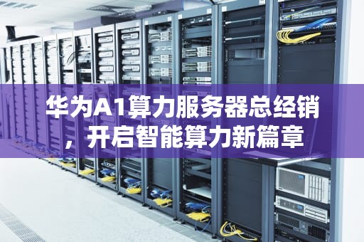 华为A1算力服务器总经销，开启智能算力新篇章