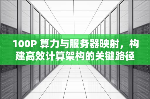 100P 算力与服务器映射，构建高效计算架构的关键路径