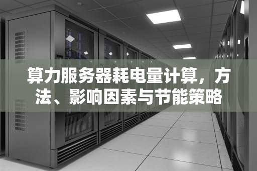算力服务器耗电量计算，方法、影响因素与节能策略