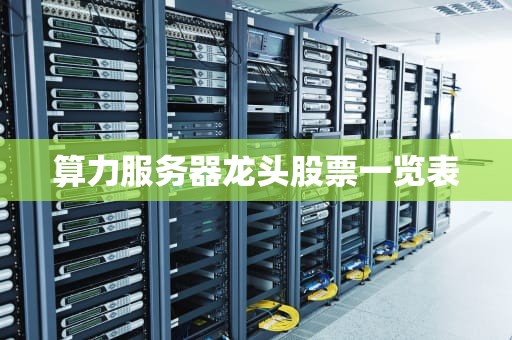 算力服务器龙头股票一览表