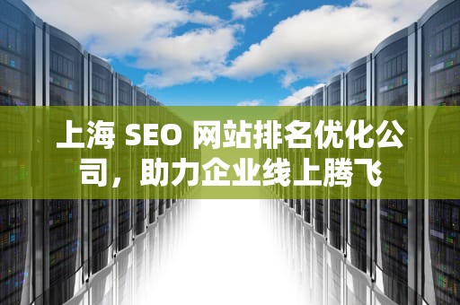 上海 SEO 网站排名优化公司，助力企业线上腾飞