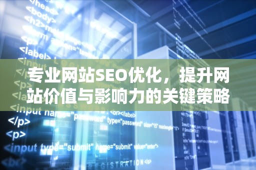 专业网站SEO优化，提升网站价值与影响力的关键策略