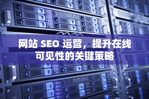 网站 SEO 运营，提升在线可见性的关键策略
