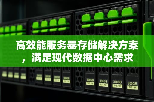 高效能服务器存储解决方案，满足现代数据中心需求