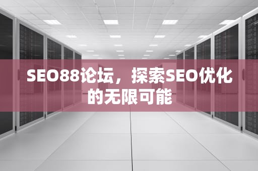 SEO88论坛，探索SEO优化的无限可能