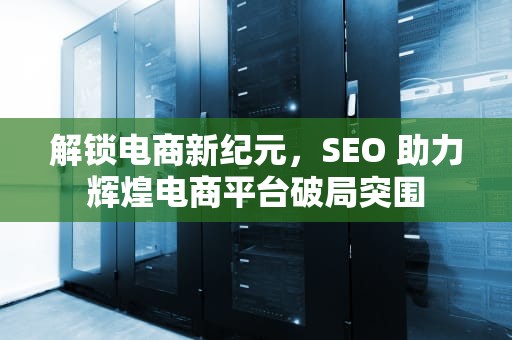 解锁电商新纪元，SEO 助力辉煌电商平台破局突围
