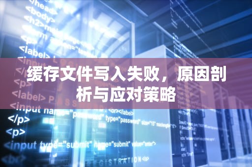 缓存文件写入失败，原因剖析与应对策略