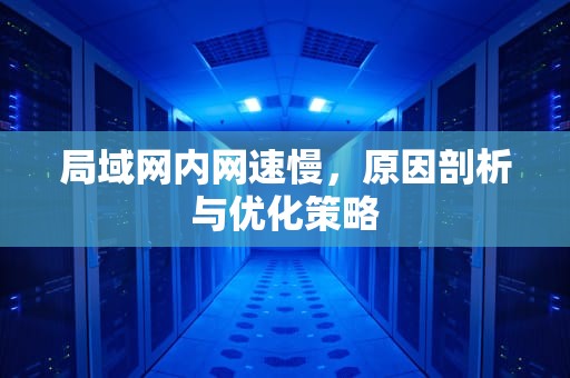 局域网内网速慢，原因剖析与优化策略