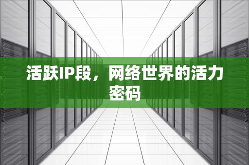 活跃IP段，网络世界的活力密码