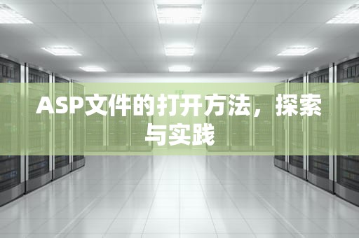 ASP文件的打开方法，探索与实践