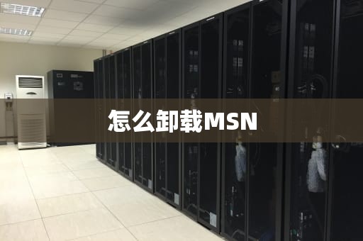 怎么卸载MSN