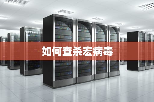 如何查杀宏病毒