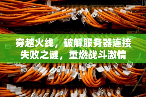 穿越火线，破解服务器连接失败之谜，重燃战斗激情