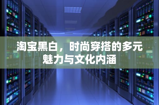 淘宝黑白，时尚穿搭的多元魅力与文化内涵