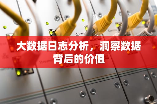 大数据日志分析，洞察数据背后的价值