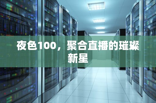 夜色100，聚合直播的璀璨新星