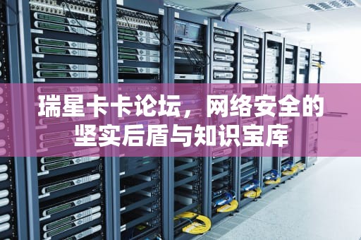 瑞星卡卡论坛，网络安全的坚实后盾与知识宝库