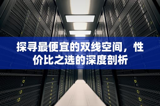 探寻最便宜的双线空间，性价比之选的深度剖析