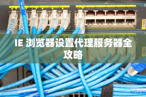 IE 浏览器设置代理服务器全攻略 IE 浏览器设置代理服务器全攻略