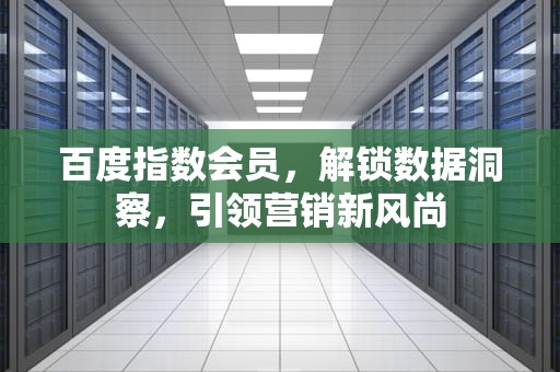 百度指数会员，解锁数据洞察，引领营销新风尚