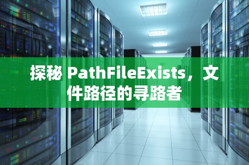 探秘 PathFileExists，文件路径的寻路者