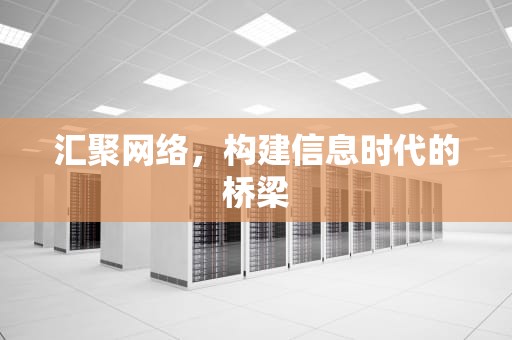 汇聚网络，构建信息时代的桥梁