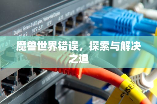 魔兽世界错误，探索与解决之道
