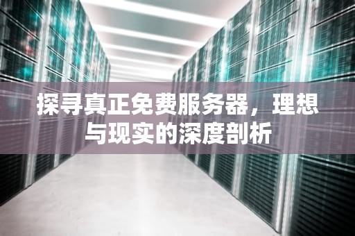 探寻真正免费服务器，理想与现实的深度剖析