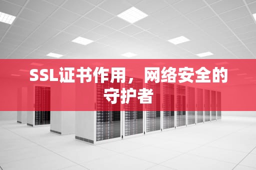 SSL证书作用，网络安全的守护者