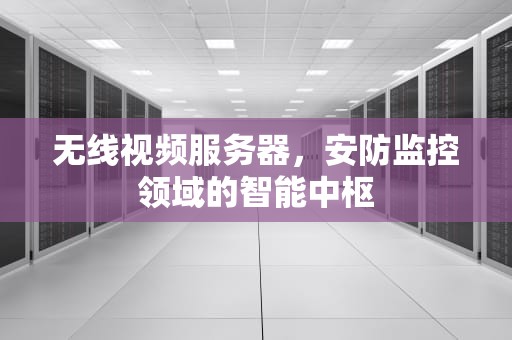 无线视频服务器，安防监控领域的智能中枢