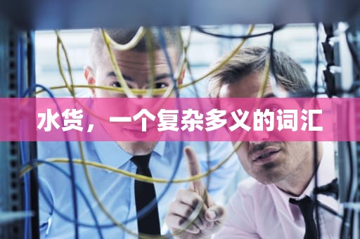 水货，一个复杂多义的词汇
