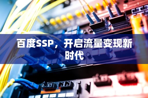 百度SSP，开启流量变现新时代