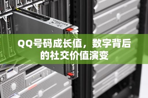 QQ号码成长值，数字背后的社交价值演变